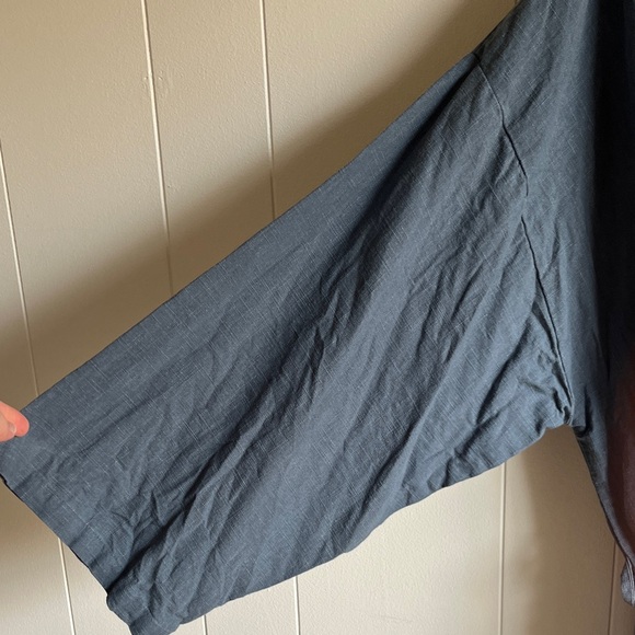 Cedar and Vine Men or Women’s Linen Coastal Quiet Luxury Robe Sz XL - Picture 5 of 6